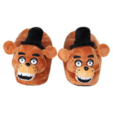 FNAF Five Nights At Freddy's Freddy Bear Plush Slippers Cosplay Shoes Halloween Costumes Accessory